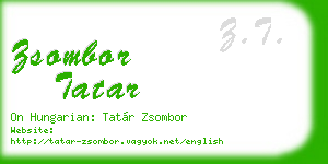 zsombor tatar business card